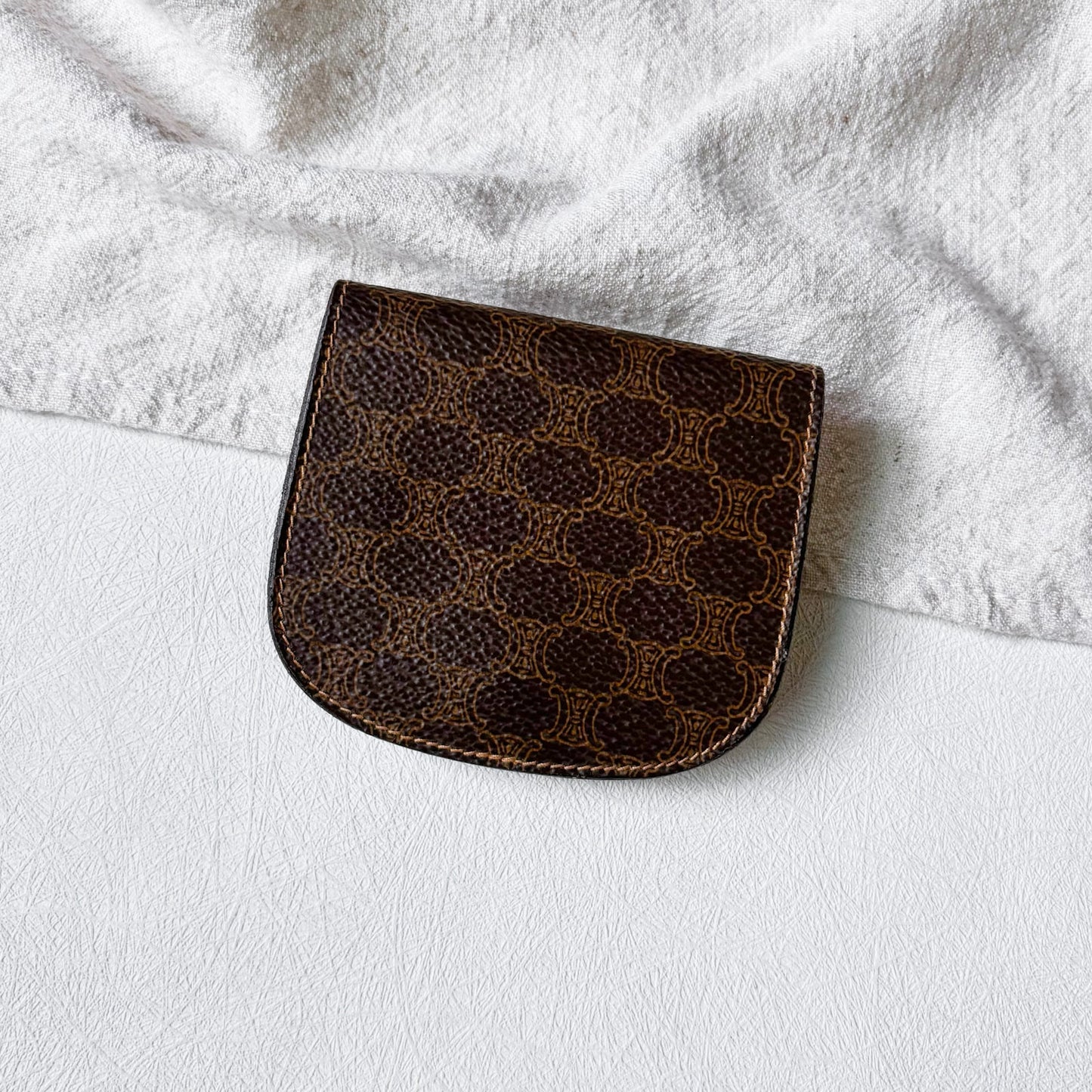 Vintage Celine Clamshell Coin Purse