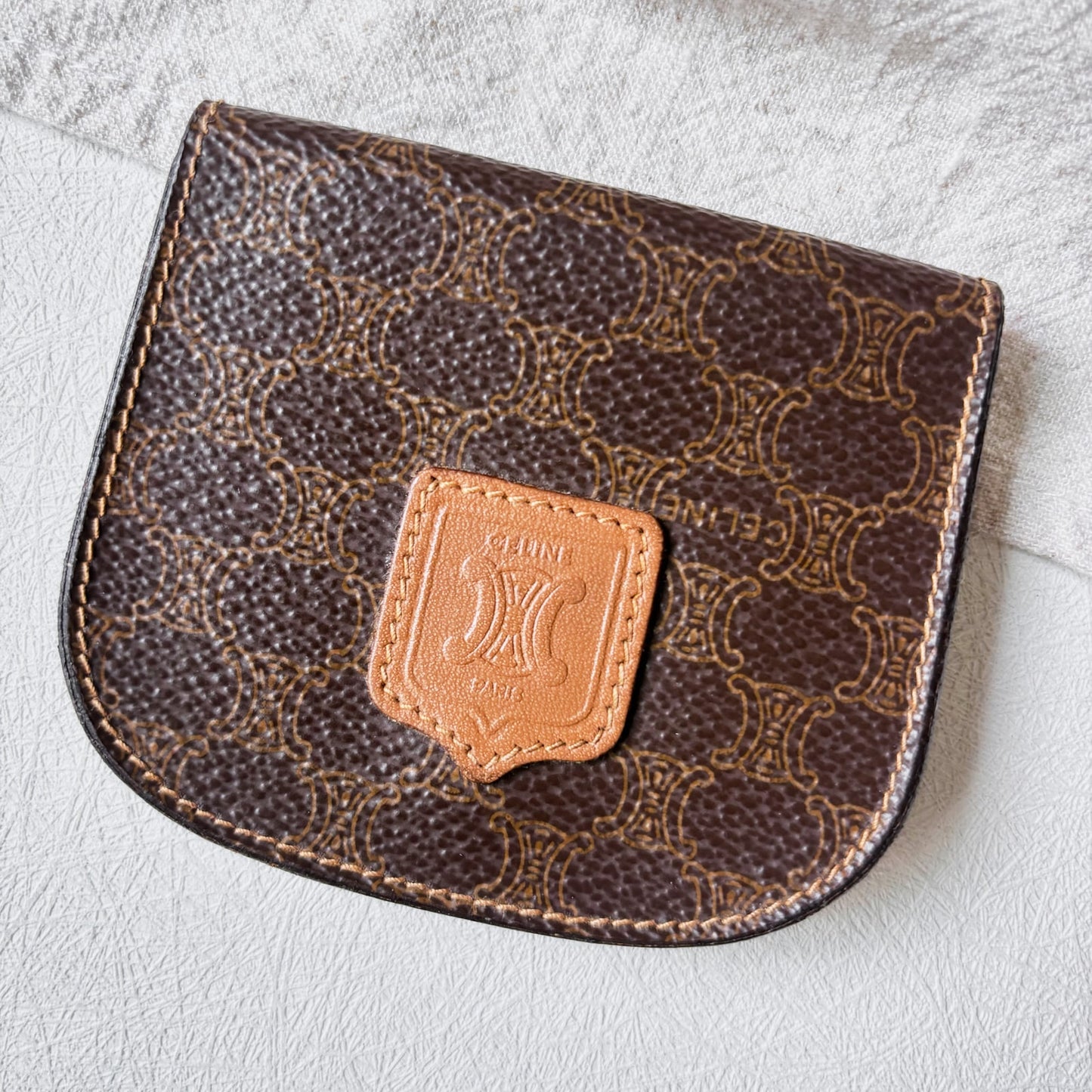 Vintage Celine Clamshell Coin Purse