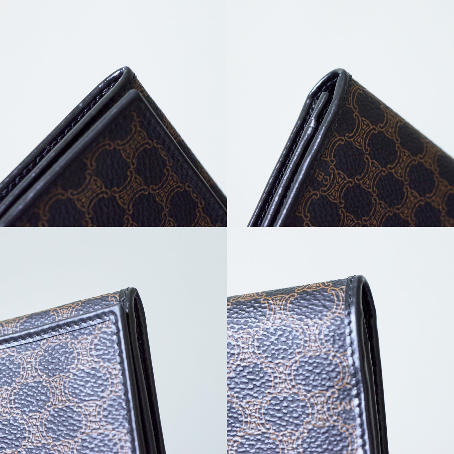 Vintage Celine 黑色老花長夾 - Folklore