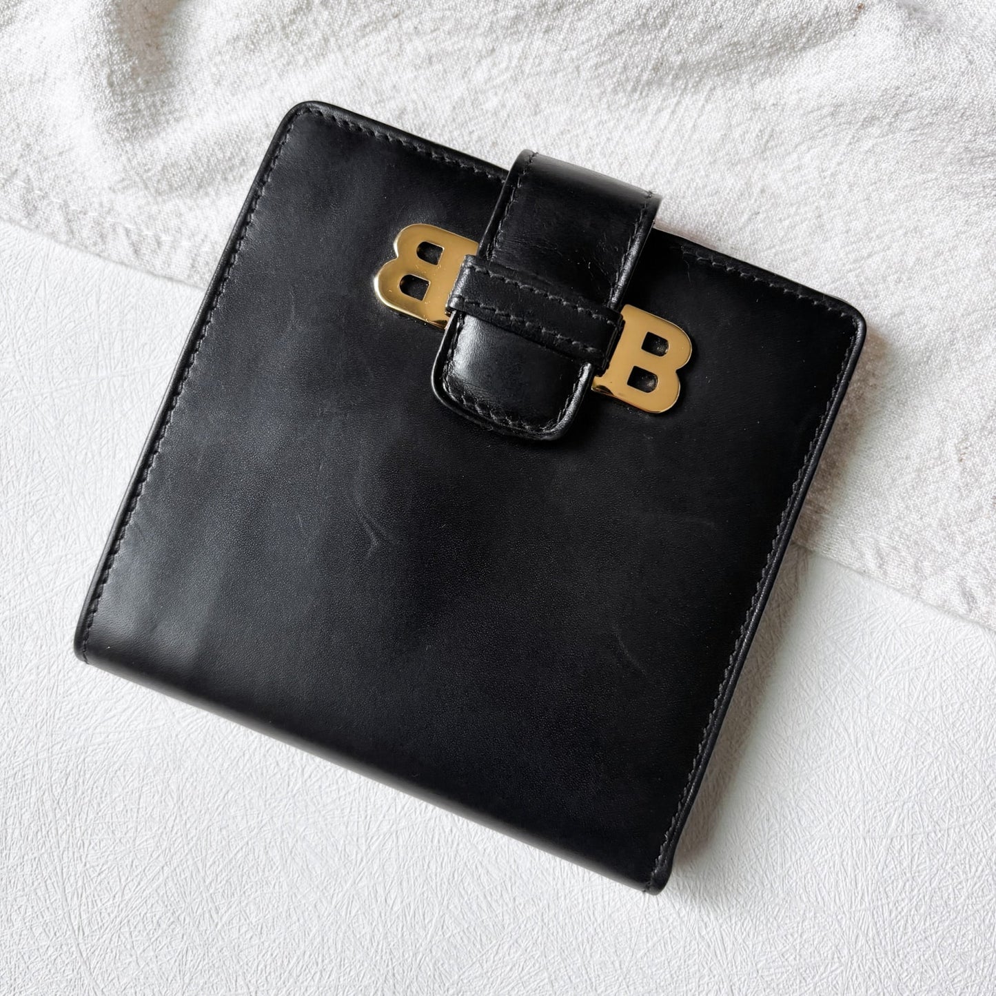 Vintage Bally 金屬簡約短夾