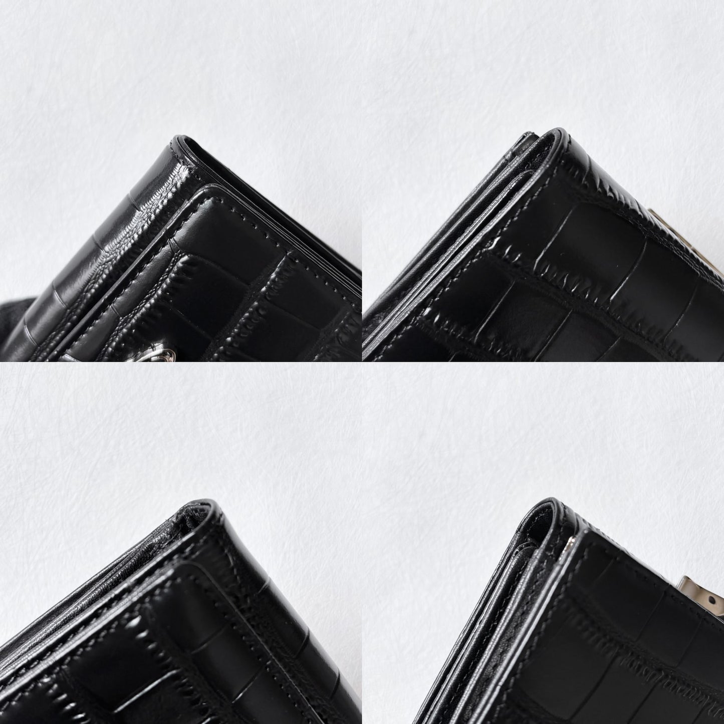 Vintage Vivienne Westwood 鱷魚紋口金三折短夾 - Folklore