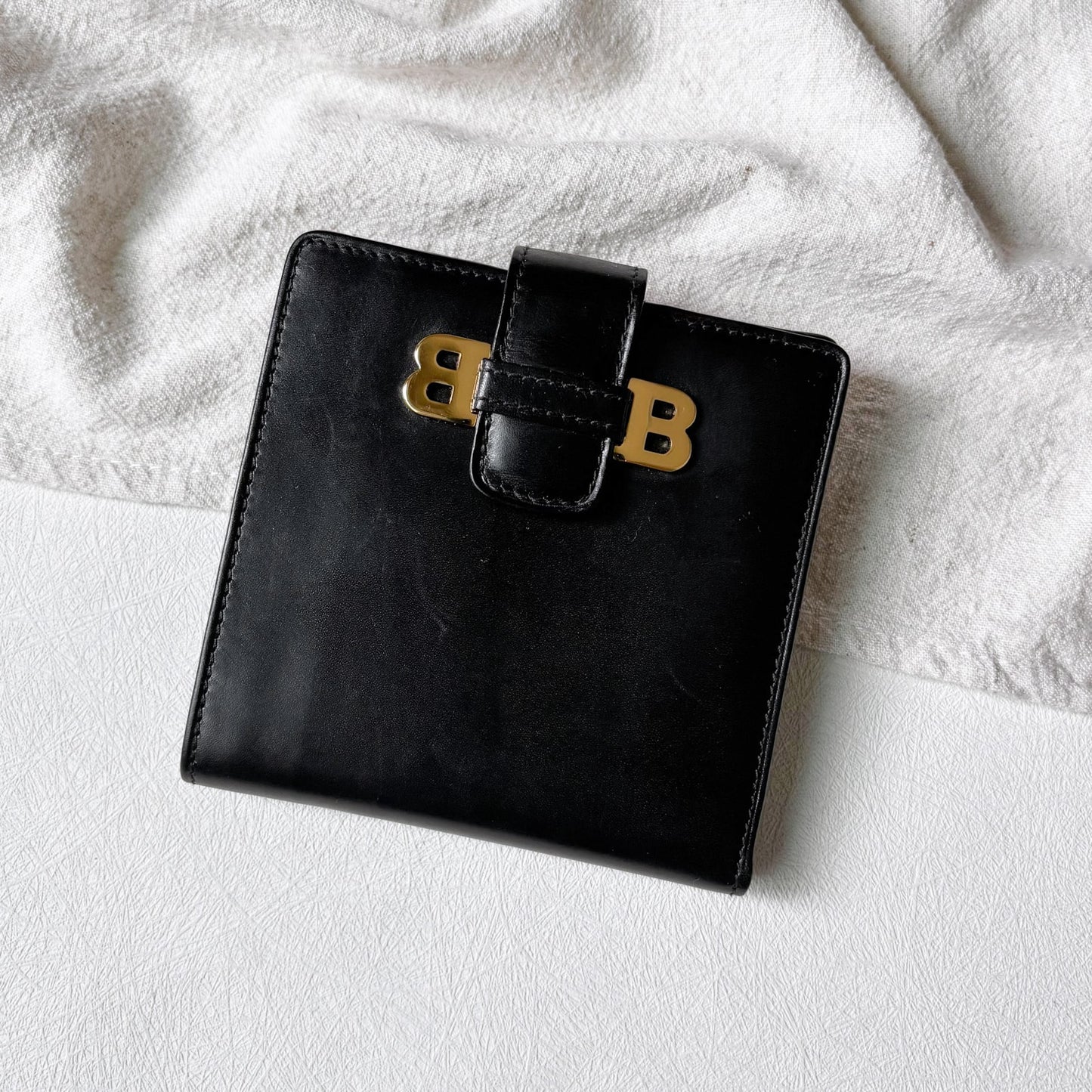 Vintage Bally 金屬簡約短夾