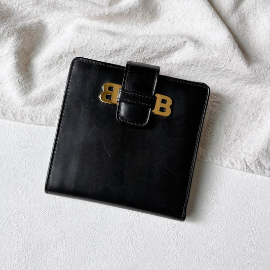 Vintage Bally 金屬簡約短夾