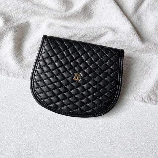 Vintage Bally 絎縫圓弧短夾