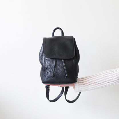 Vintage Coach Black Leather Backpack Folklore Vintage Coach Black Leather Backpack Folklore