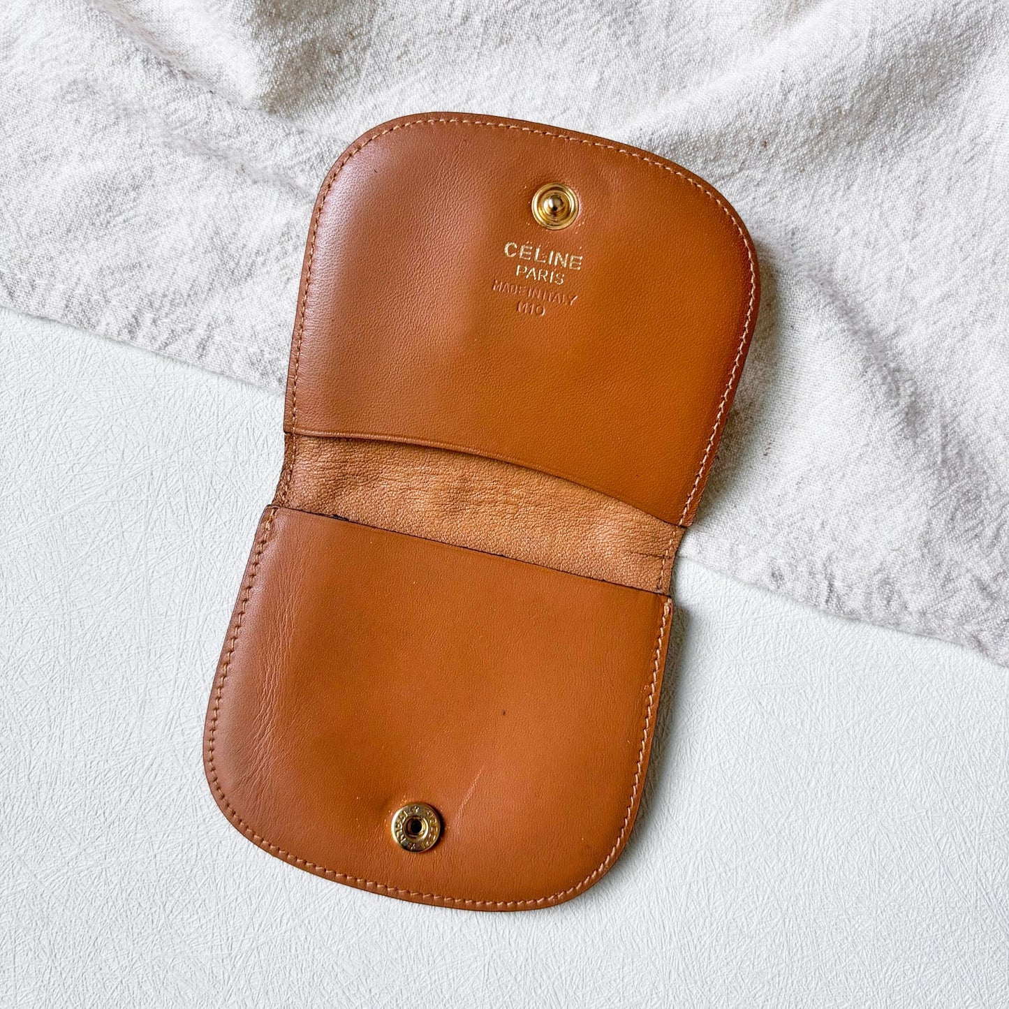 Vintage Celine Clamshell Coin Purse