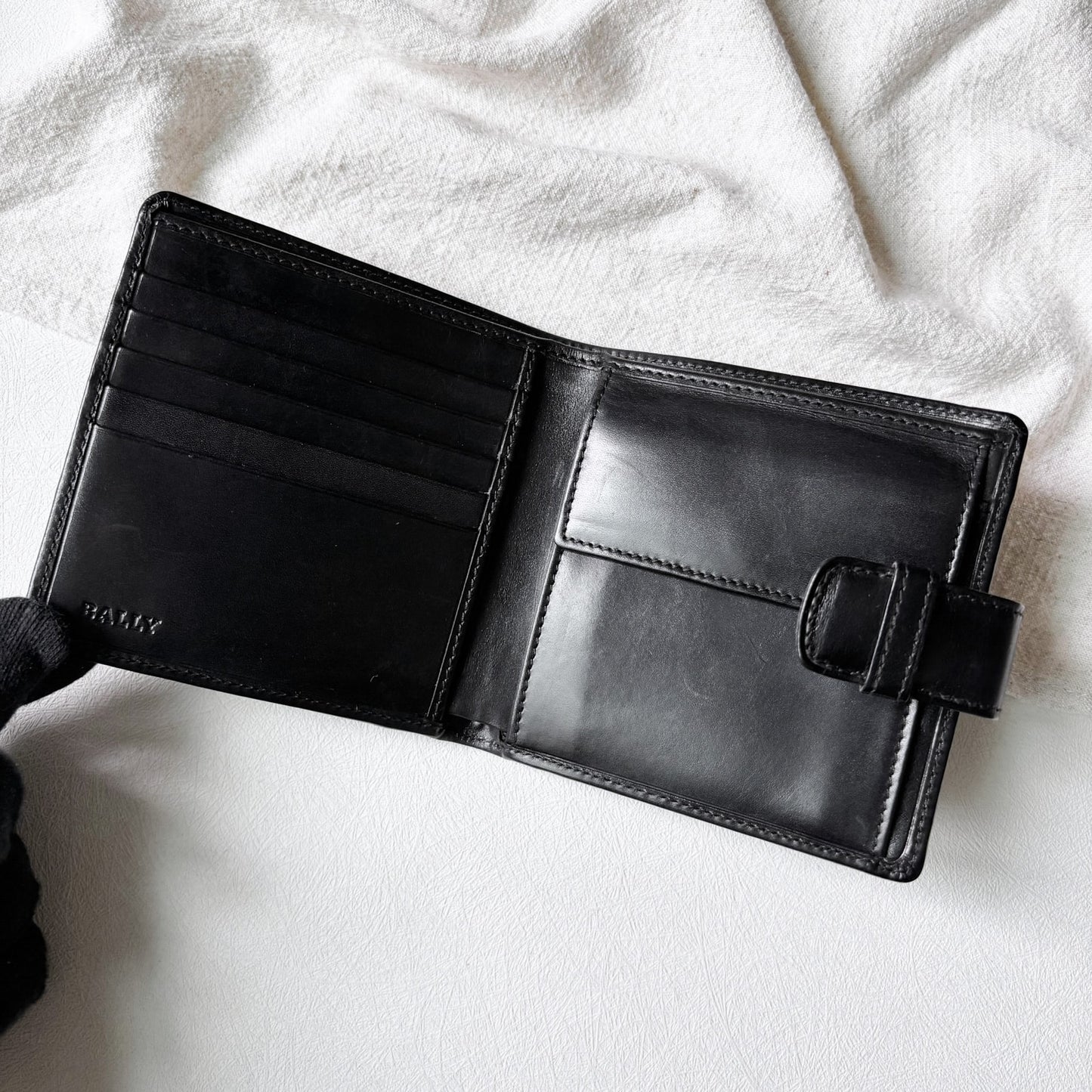 Vintage Bally 金屬簡約短夾