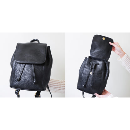 coach black backpacks Vintage Coach Black Leather Backpack – Folklore