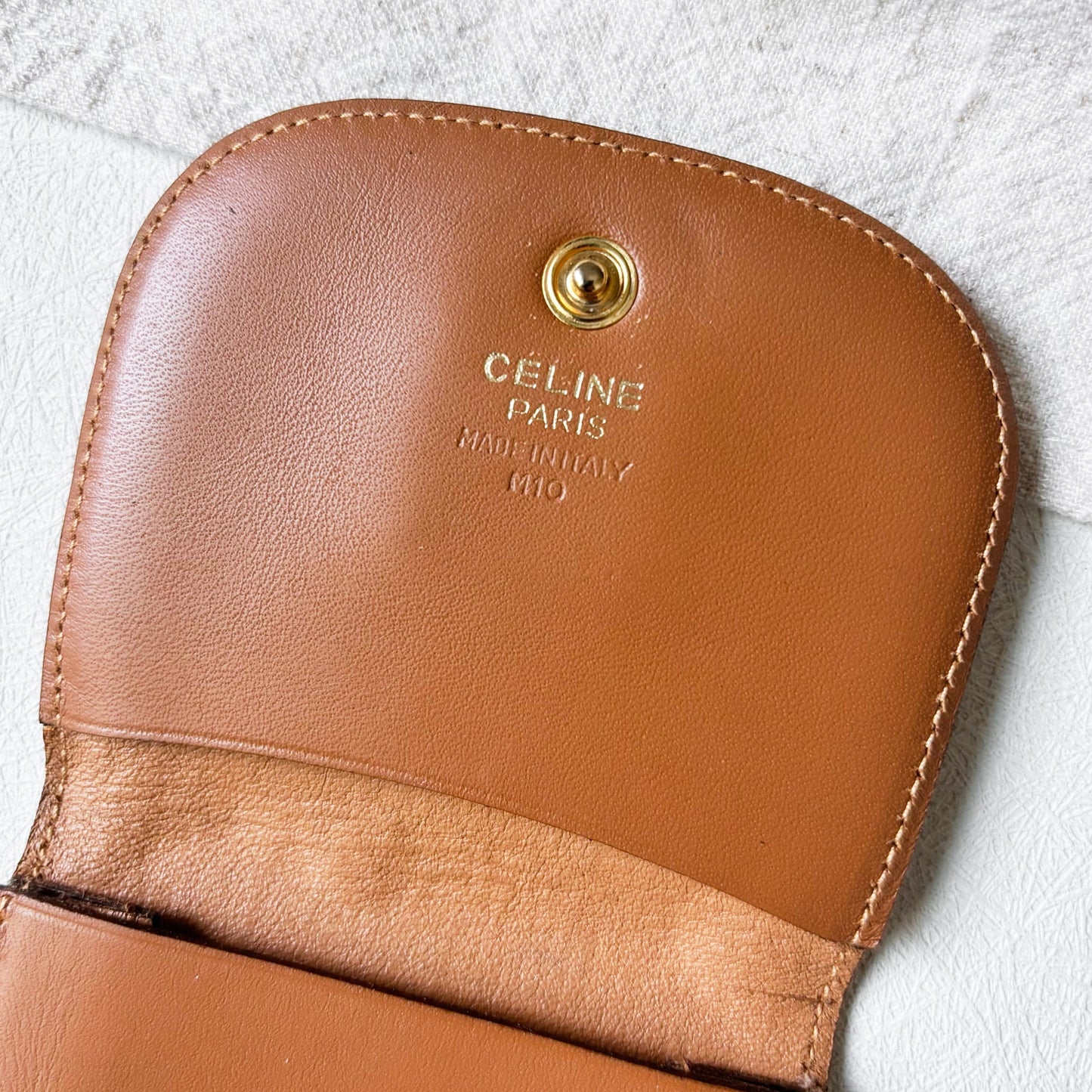 Vintage Celine Clamshell Coin Purse
