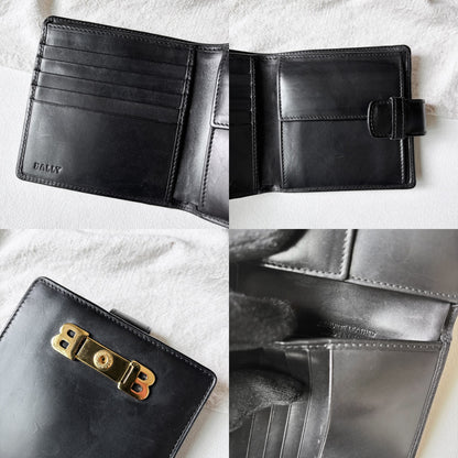 Vintage Bally 金屬簡約短夾