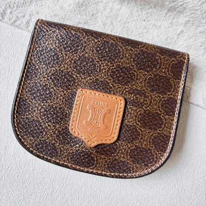 Vintage Celine Clamshell Coin Purse