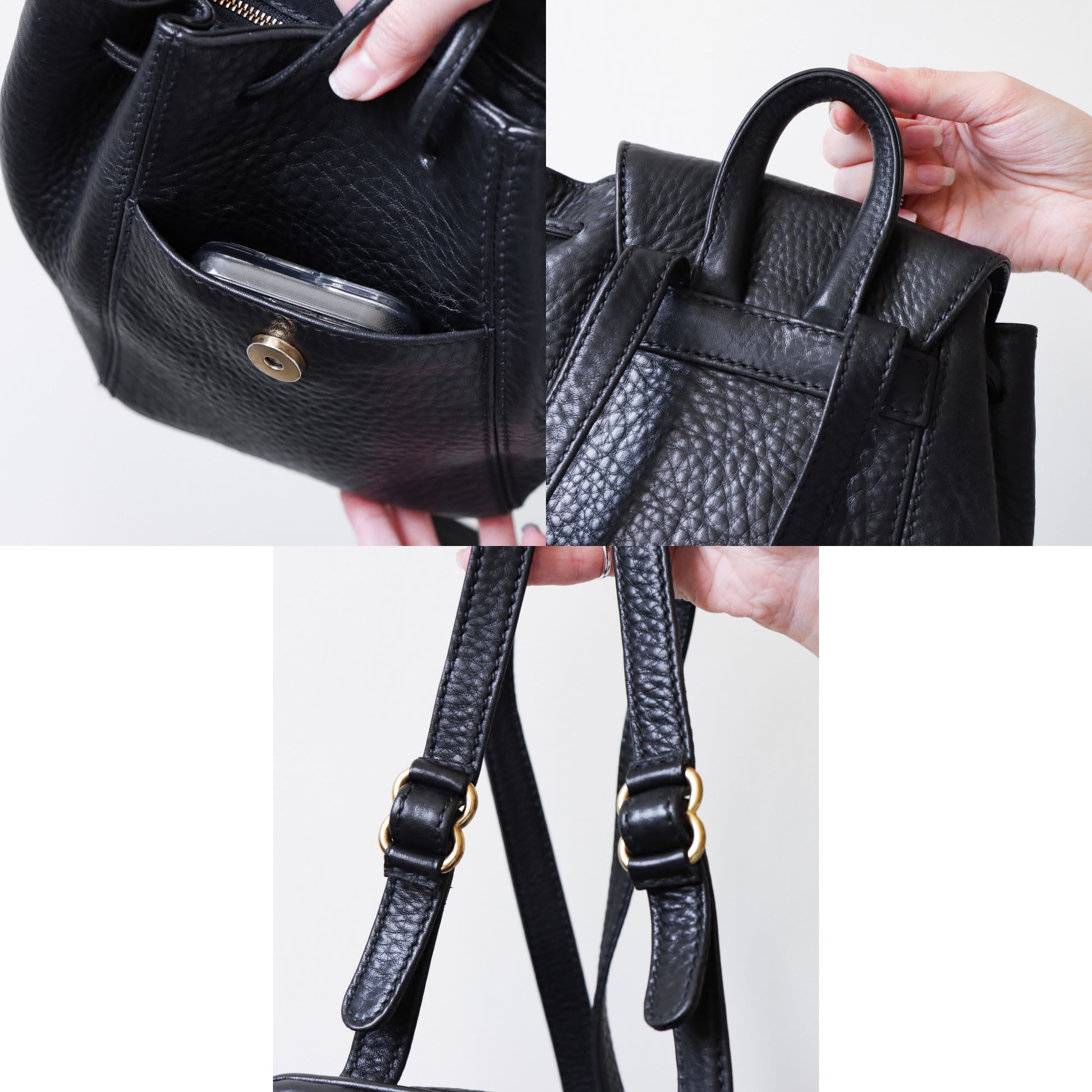 Vintage Coach Black Leather Backpack – Folklore Vintage Coach Black Leather Backpack – Folklore