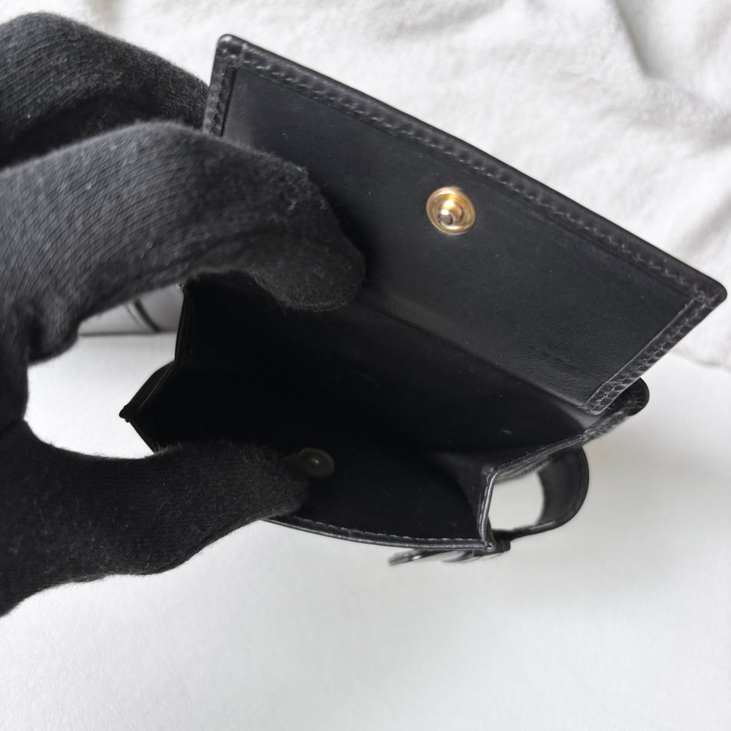 Vintage Bally 金屬簡約短夾
