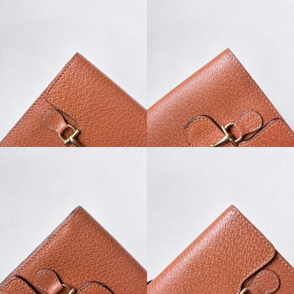 Vintage Gucci 馬銜釦棕色短夾