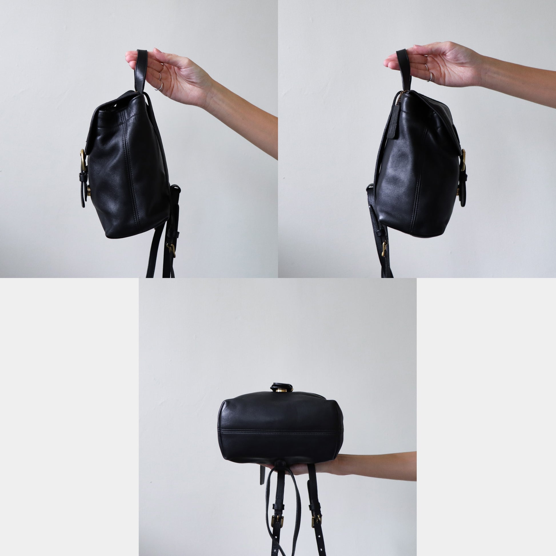 Vintage Coach Buckle Flap Leather Backpack – Folklore